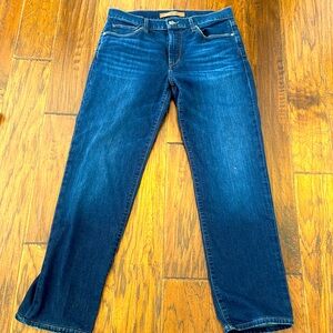 Joe’s jeans dark wash size 33 straight leg. 29 inseam